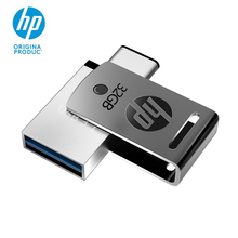 Original HP X5000M USB 3.1 Metallic Swivel Flash Drive 32GB OTG Pen Engraved DIY LOGO Type-C 32g Pen Drive Pendrive Cle USB 3.0 2024 - buy cheap