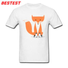 Tops & Tees Men's T-shirts A Fox With Socks Printed T Shirt Oversized Father Day Cartoon Clothes Short Sleeve Pure Cotton Funny 2024 - buy cheap