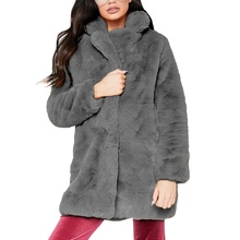 OEAK Elegant Faux Fur Long Coat Women Autumn Winter Warm Thick Fur Jacket Casual Size Plus 3XL Outerwear Coats chaquetas mujer 2024 - buy cheap