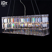 Lámpara de araña rectangular simple clásica de alta calidad, luces de restaurante, lámpara de dormitorio, iDr-0030 de luz de cristal 2024 - compra barato