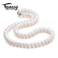 FENASY Freshwater Pearl Necklace Trendy 2018 New Bohemian charm Pearl Jewelry Choker 925 sterling silver Necklace for women gift 2024 - buy cheap
