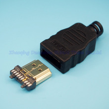 30 компл./лот 2 в 1 сварочный Тип HDMI Штекерный разъем с пластиковой оболочкой 2024 - купить недорого