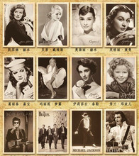 32sheets/lot mix 32 designs Vintage Movie Stars Rock Stars Postcards / Post Card / Greeting Cards 2024 - buy cheap