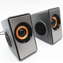 Altavoces de ordenador con graves estéreo, 6W, con cable USB, para PC y teléfono inteligente 2024 - compra barato