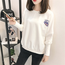 Vogorean White Sweatshirt Women Long Sleeve Causal Letter Printed Sweatshirts Femme Tops Sudadera Mujer Pullover Drop Shoulder 2024 - buy cheap