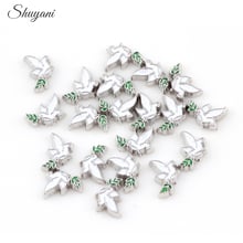 20Pcs Vintage Animal Dove Charms Floating Locket Charms For Glass Living Memory Locket NecklacesJewelry 2024 - buy cheap