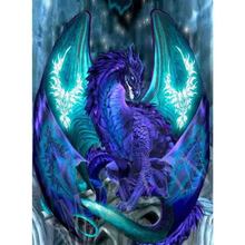 Full quadrado/rodada broca 5D diy pintura diamante "Azul dragon' 3D resina padrão do ponto da cruz do bordado sala mosaico decor sticker 2024 - compre barato