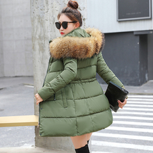 2019 New Fashion Long Winter Jacket Women Slim Female Coat Thicken Parka Down Cotton Clothing Red Clothing Hooded Student 2024 - buy cheap