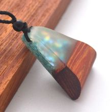 Pendant & Necklace, nature's intimate relationship, wood resin, fashion, creativity, men and women jewelry. 2024 - buy cheap