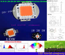 Luz Led de cultivo de alta potencia, 1W 3W 5W 10W 20W 30W 50W 100W, chip led de espectro completo 380-840nm 100W, luz led de cultivo DIY 2024 - compra barato