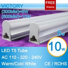 led tube light T5 lampada LED 110V Lamp strip Light 300mm 6W / 600mm10W led light 220V240V Epistar SMD2835 Warm White/Cold White 2024 - купить недорого