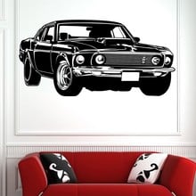 Hot Sale Shelby GT Ford Mustang Muscle Racing Car Wall Mural Vinyl Art Decor Sticker Vinyl Wall Decal  Mural Wall Sticker Y-300 2024 - buy cheap