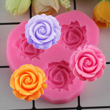 Mujiang Rose Flower Cake Silicone Mold Cupcake Fondant Cake Decorating Tools Chocolate Candy Molds 3D Craft Soap Moulds 2024 - buy cheap
