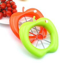 Portable Apple-shaped Stainless Steel Cut Fruit Device Apple Slicer Cut Fruit Dividers Knife Kitchen Hand Cooking Tools 2024 - buy cheap