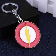 Lightning Logo Keychain Round Metal Pendant Key chain Movie Keyring Gift Key Holder For Car Souvenirs 2024 - buy cheap