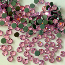 Высокое качество горячей фиксации свободный плоский задний кристалл ss16 lt розовый цвет с 100 большой в каждой партии, бесплатная доставка стразы одежда 2024 - купить недорого