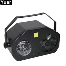 New Disco Ball Laser Strobe Spot Beam 4IN1 LED Stage Effect Light DMX512 DJ Light Sound Party Club Wedding Music Effect Lighting 2024 - buy cheap