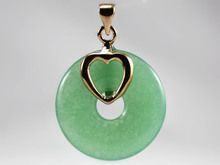 2 choices wholesale noble 25mm green Natural jade heart shape 1gp lady's charming earrings 2024 - buy cheap