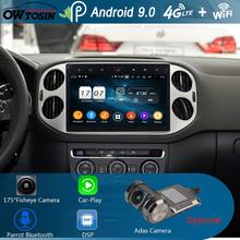 10.1" IPS Android 9.0 Octa Core 4G+64GB ROM Car DVD Player For VW Volkswagen Tiguan 2010-2017 GPS Radio Stereo Parrot BT CarPlay 2024 - buy cheap
