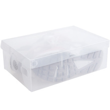 1 шт. пластиковая прозрачная коробка для обуви Бытовая коробка для хранения простая Складная Пыленепроницаемая влагостойкая коробка для хранения обуви 2024 - купить недорого
