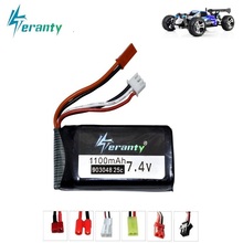 Batería LiPo de 7,4 V para helicóptero, pila para Dron con Control remoto, para Wltoys V353, A949, A959, A969, A979, k929, 7,4 v, 1100mah, 903048 2024 - compra barato