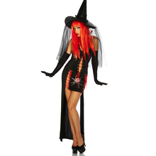 Disfraz de bruja Sexy de lujo para mujer adulta, disfraz de Halloween de momento mágico para mujer, vestido asimétrico con cordones 2024 - compra barato