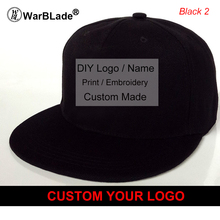 Custom Baseball Cap Print Logo Text Photo Embroidery Gorra Casual Solid Hats Pure Color Black Snapback Caps For Men Women 2024 - buy cheap