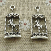 Berloques tibetanos de prata, 120 peças com 33x15mm #560 2024 - compre barato