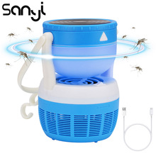 SANYI USB электрическая перезаряжаемая лампа-убийца комаров 18650 батарея ночник домашняя Светодиодная лампа-ловушка 2024 - купить недорого