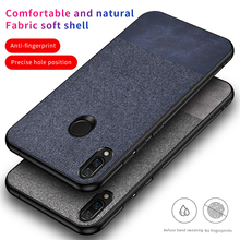 For Huawei Nova 3 3i 3E 4 Case Soft TPU edge+Cloth texture Skin protective Back Cover Case for huawei Y6 Y7 Pro Y9 2019 Honor 8X 2024 - buy cheap