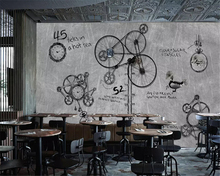 beibehang Retro nostalgic mechanical gear suitable for stylish personality cafe restaurant background papel de parede wallpaper 2024 - buy cheap