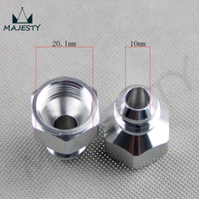 2PCS 10AN AN10 FEMALE to AN8 8AN MALE REDUCER EXPANDER HOSE FITTING ADAPTOR Silver 2024 - buy cheap