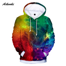 Space Galaxy 3d Hoodies Sweatshirts Boys/girls Hoodie With Hat Print Stars Nebula Spring/Autumn Loose Thin Hooded Cool Hoody Top 2024 - buy cheap