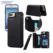 Tendway Чехол-Бумажник для телефона iphone 7/X/8/XS, кожаный чехол-книжка с отделением для карт, чехол для iphone, аксессуары 2024 - купить недорого