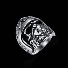 2018 New Arrival Hiphop Rock Punk Style Masked Armet Skull 316L Stainless Steel Rings For Men Fashion Jewelry Biker Ring 2024 - buy cheap