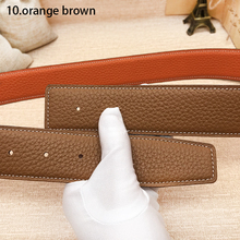 2022 WITHOUT BUCKLE ciartuar design unisex for 3.8cm 4.0cm two side jeans quality men belt cowskin genuine leather free shipping 2024 - buy cheap