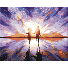 Frameless Pictures Painting By Numbers DIY Digital Oil Painting On Canvas Home Decoration 40x50cm FIGURE Running future CX83A 2024 - buy cheap