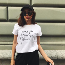 Jo Kalin Summer Tops For Women 2019 Letter Printed Short Sleeve T Shirt harajuku female T-shirt White camisetas mujer 2024 - buy cheap