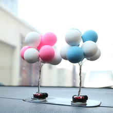 Rylybons Car Decoration Interior Accessories Plastic Fiber Material Auto Dashboard Cartoon Clay Balloon Gift Doll Car Ornaments 2024 - buy cheap