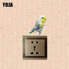 YOJA Creative Parrot Decor Wall Switch Sticker Living Room Bedroom Colored Personalized 10SS0340 2024 - buy cheap