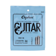 Orphee rx19 conjunto de cordas de guitarra elétrica, 6 peças (.011-.050) liga de níquel, acessórios de corda de tensão média 2024 - compre barato