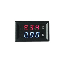 Dual LED Digital Voltmeter Ammeter Red/Blue Display Volt Amp Panel Guage Car Motorcycle Detector Three Wires DC 4.5-30V/50A 2024 - buy cheap