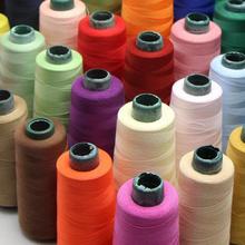 Linha de costura para máquina, várias cores, 40s/2, 3000 jardas, linha preta, adequada para chiffon, tecido leve de algodão 2024 - compre barato