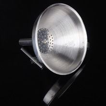 Thick stainless steel funnel small funnel proboscis funnel with filter drain liquor leakage kitchen  150mm funnel 2024 - buy cheap