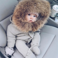 Winter/Autumn Infant Baby Rompers Clothes Newborn Baby Boy Girl Knitted Sweater Jumpsuit Bear Fur Hooded Kid Toddler Best Gifts 2024 - buy cheap