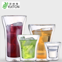 Eleton-copo de vidro transparente com duas camadas, capuccino, copo criativo transparente, utensílio para café, bebidas 2024 - compre barato