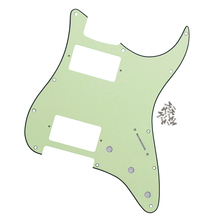 HH ST Electric Guitar Pickguard Scratch Plate 3Ply 11 Holes Mint Green for FD Strat Style Guitar 2024 - buy cheap