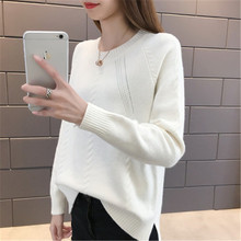 2019 Spring Autumn Women Sweater Korean New Style Fashion O-neck Pullover Winter Casual Solid Female Sweater Plus Size 3XL ZZ616 2024 - buy cheap