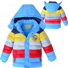 2021  Retail children's classic brand jacket boys cotton-padded coat girls warm hoodies baby sportswear outerwear winter clothin 2024 - buy cheap