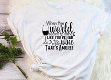 When the world seems to shine like you had wine t shirt slogan graphic drinking lover grunge tumblr Birthday Gift tee goth tops 2024 - buy cheap